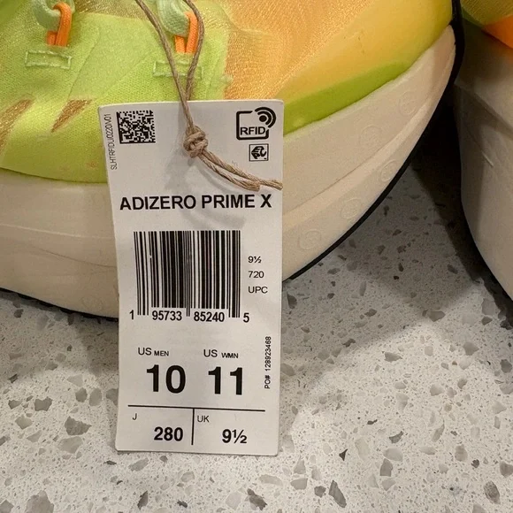 Adidas Adizero Prime X 'Pulse Lime Flash Orange' - Picture 10 of 10